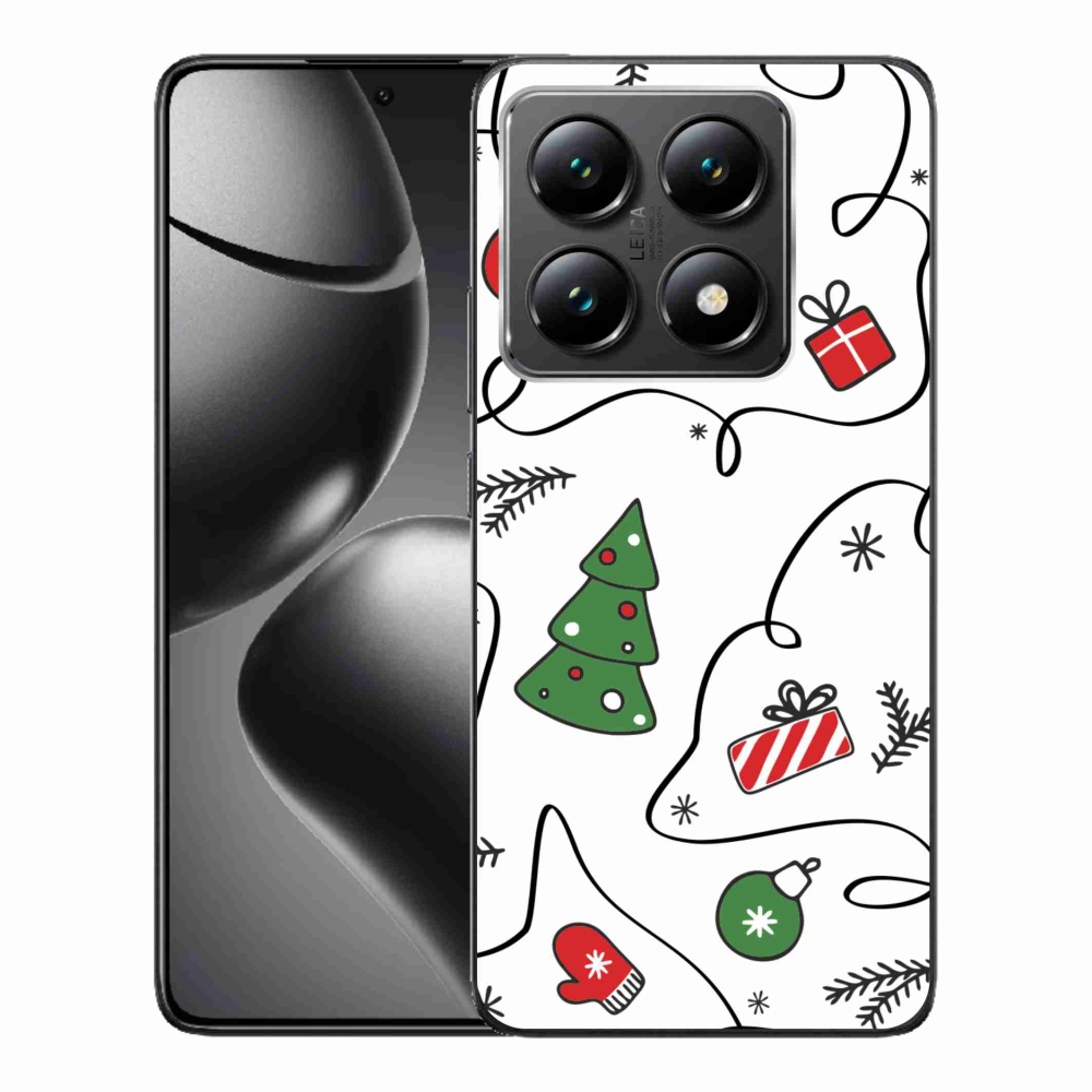 Gelový kryt mmCase na Xiaomi 14T - vánoční motivy