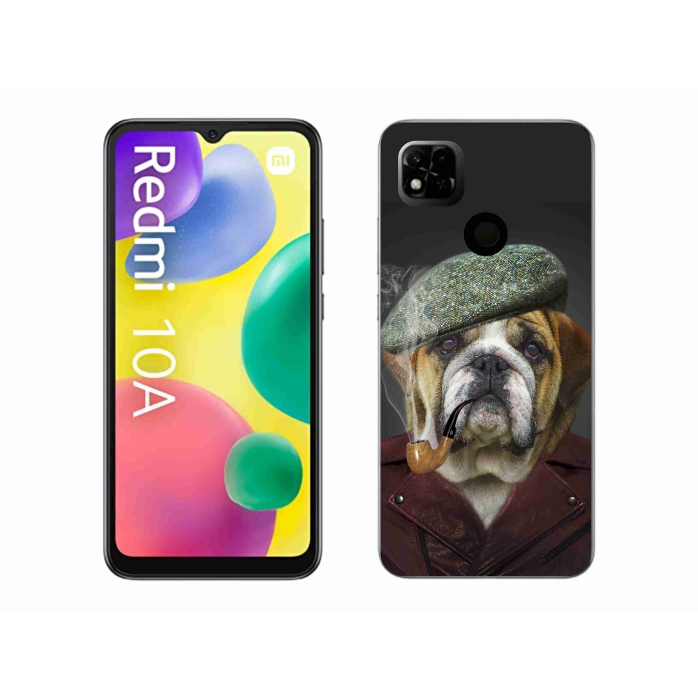 Gelový kryt mmCase na Xiaomi Redmi 10A - pes s fajfkou