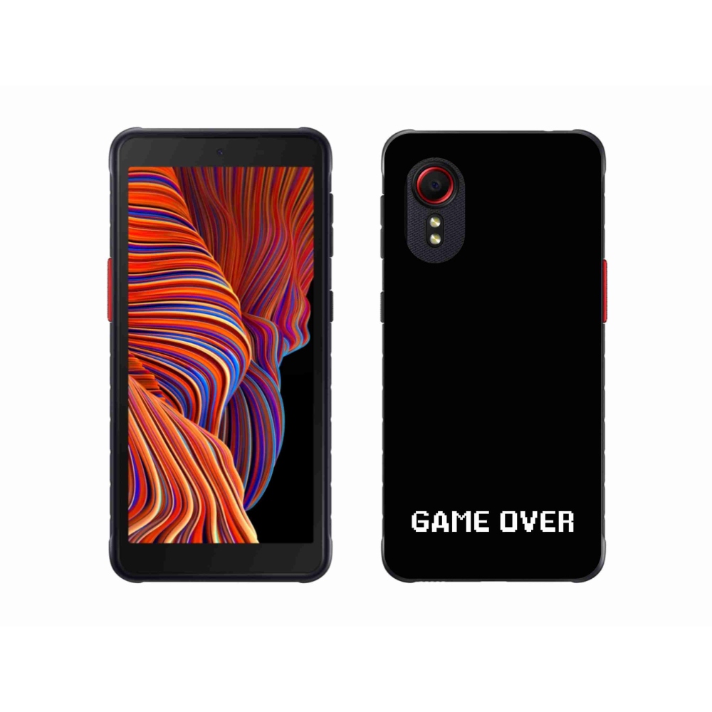 Gelový kryt mmCase na Samsung Galaxy Xcover 5 - game over černé pozadí