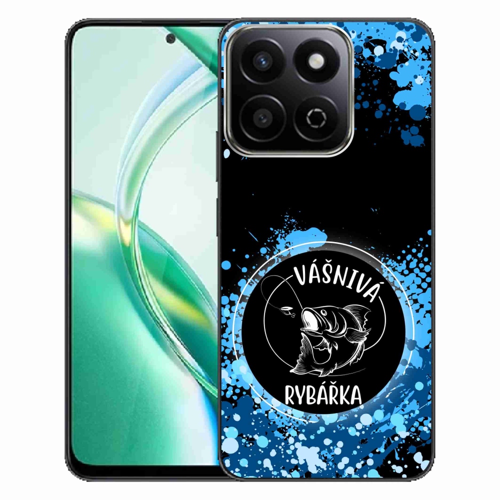 Gelový kryt mmCase na Honor 200 Smart 5G - vášnivá rybářka černé pozadí
