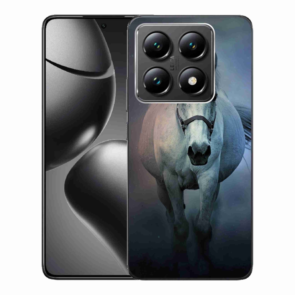 Gelový obal mmCase na Xiaomi 14T - běžící bílý kůň