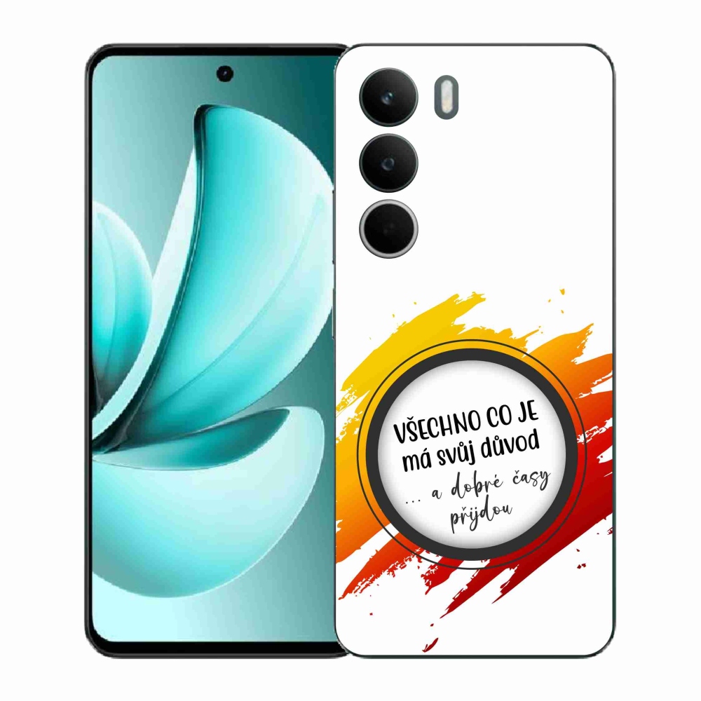 Gelový kryt mmCase na Realme C71 - citát 3 bílé pozadí