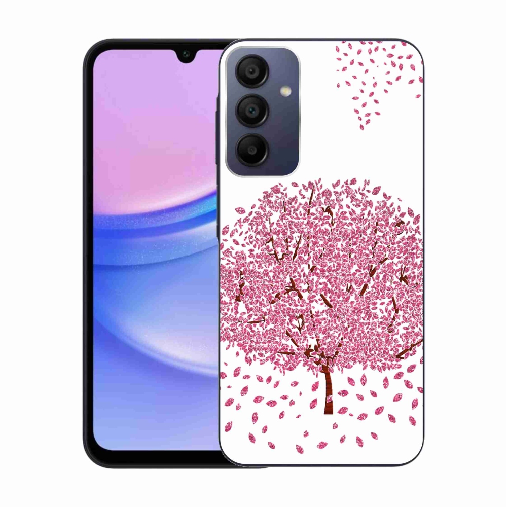 Gelový kryt mmCase na Samsung Galaxy A15 4G/5G - kreslený strom s listy