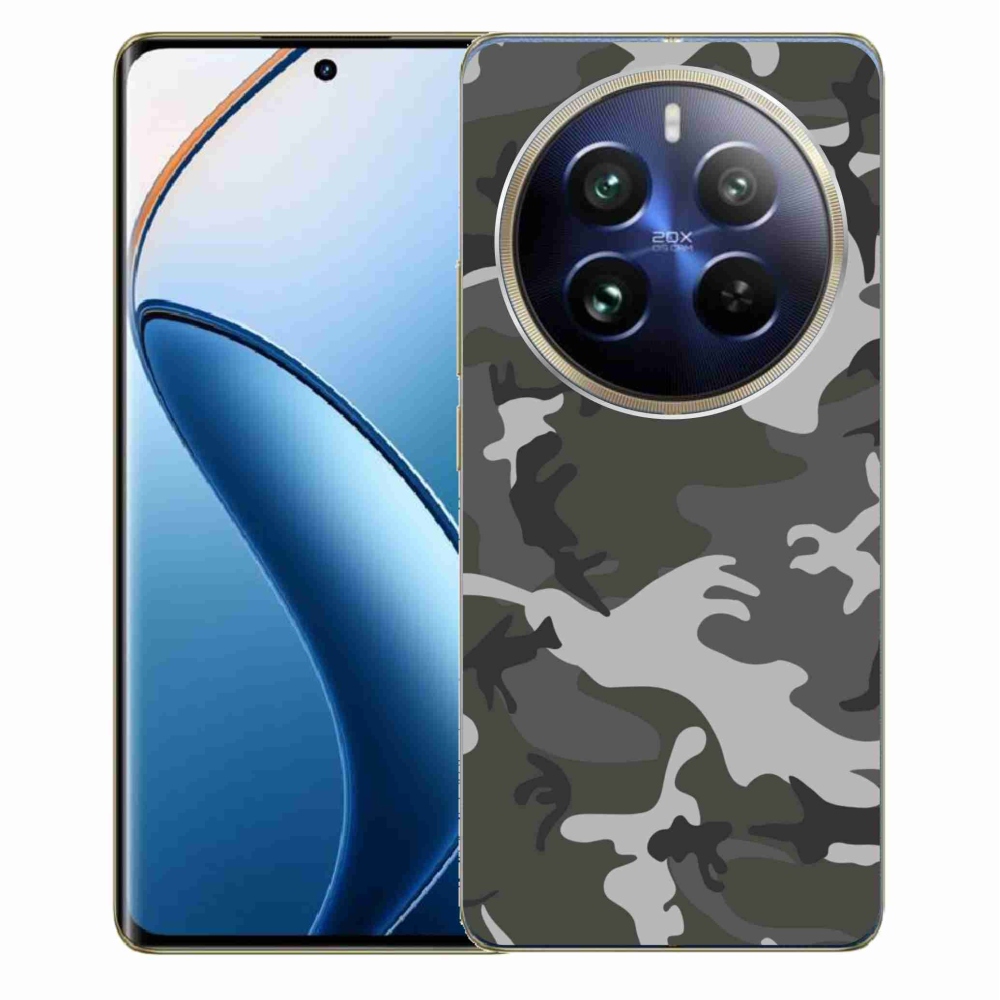 Gelový kryt mmCase na Realme 12 Pro 5G/12 Pro+ 5G - maskáčový vzor