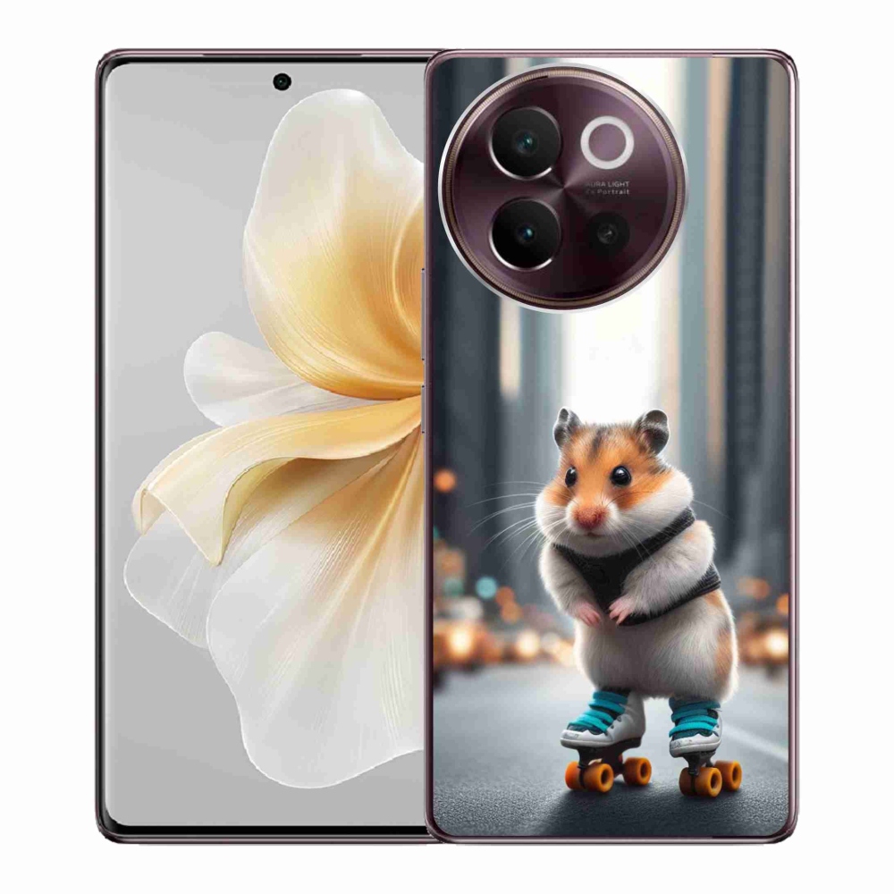 Gelový kryt mmCase na Vivo V40 Lite 5G - křeček na bruslích