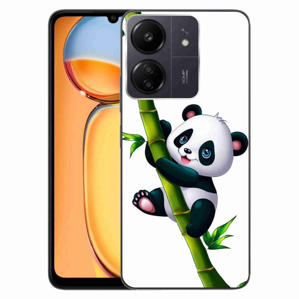 Gelový kryt mmCase na Xiaomi Poco C65/Redmi 13C - panda na bambusu