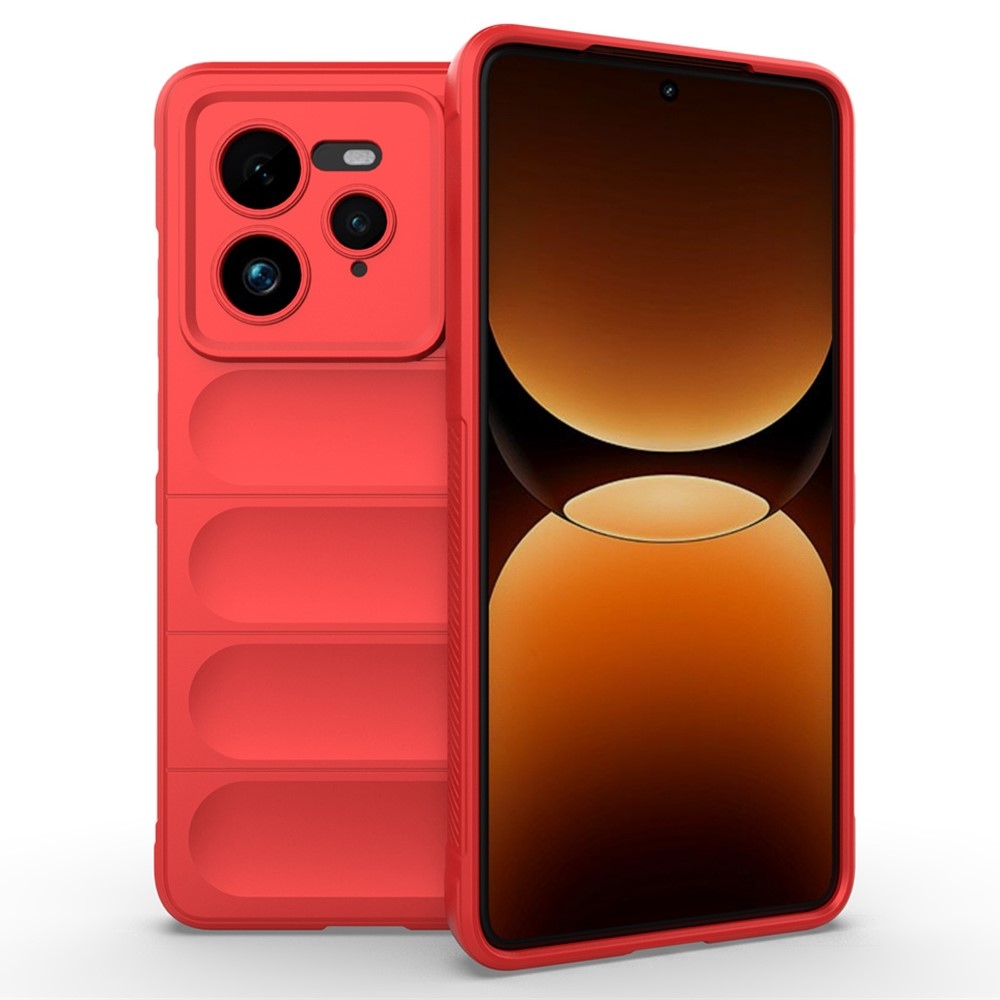 Rugg odolný gelový obal na Realme GT 7 Pro 5G - červený