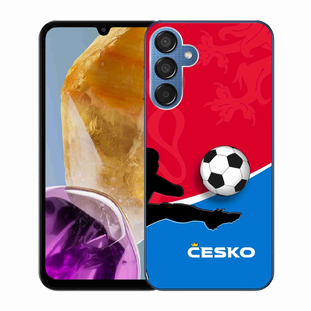 Gelový kryt mmCase na Samsung Galaxy M15 5G - fotbal Česko 2