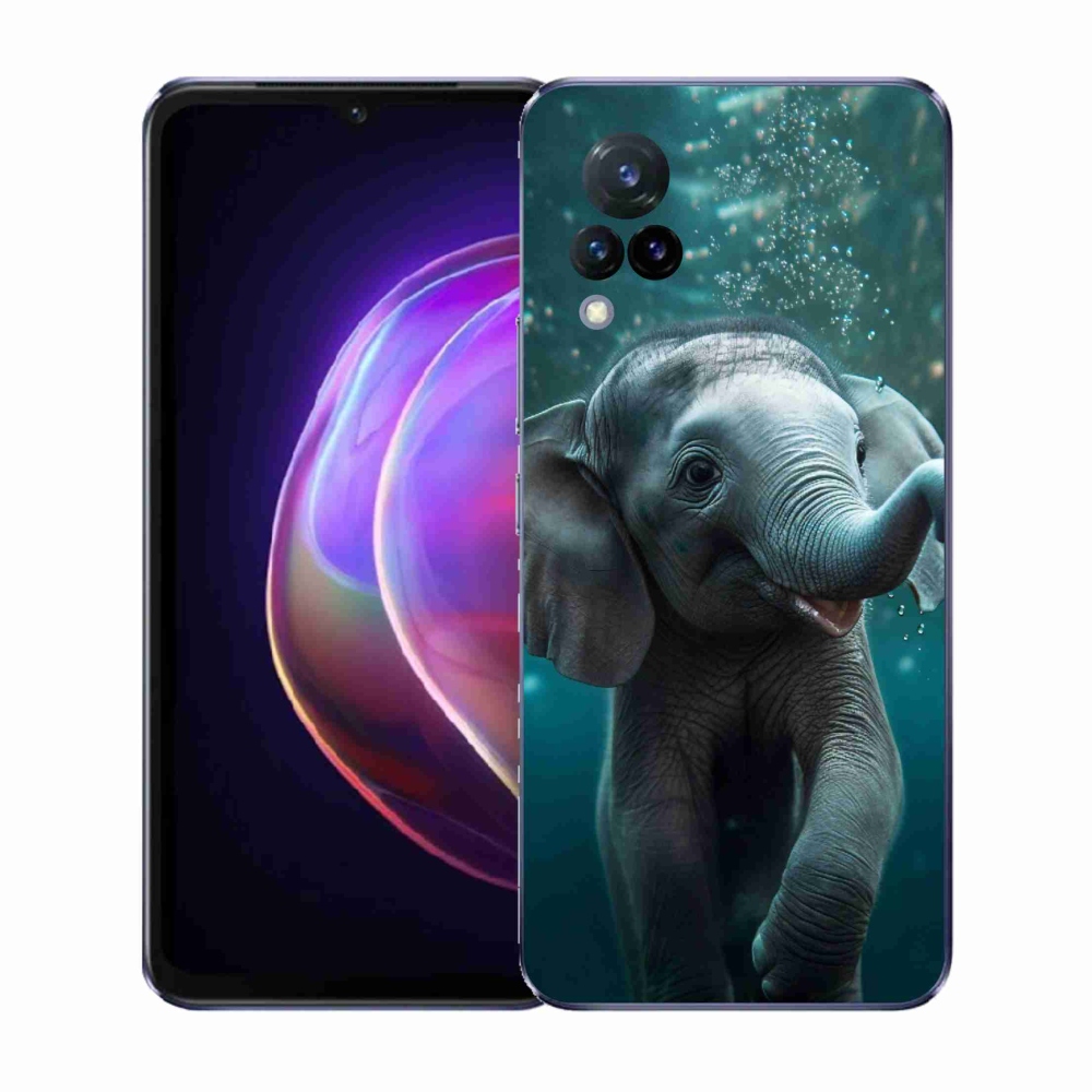 Gelový kryt mmCase na Vivo V21 4G/5G - slůně pod vodou