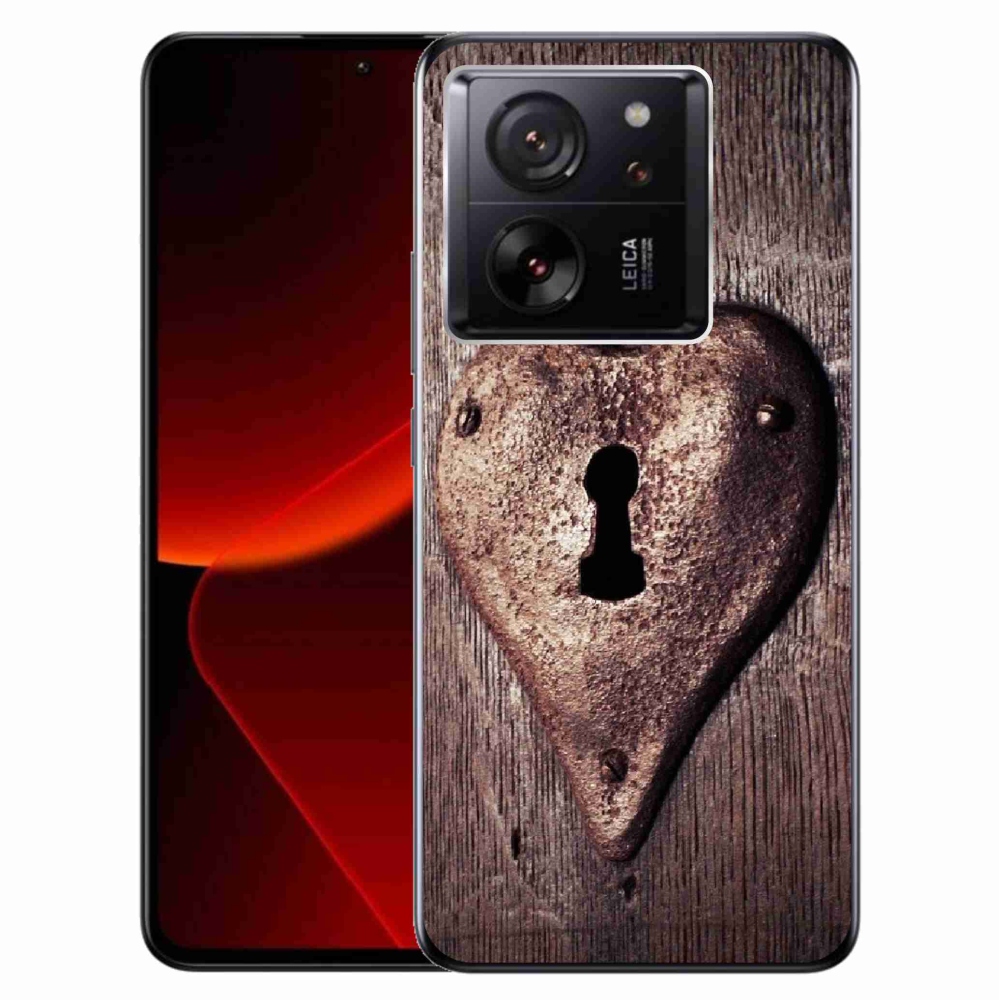 Gelový kryt mmCase na Xiaomi 13T/13T Pro - zámek ve tvaru srdce