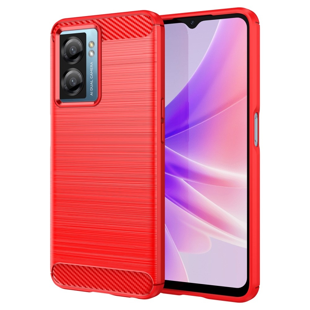 Carbon odolný gelový obal na Realme Narzo 50 - červený
