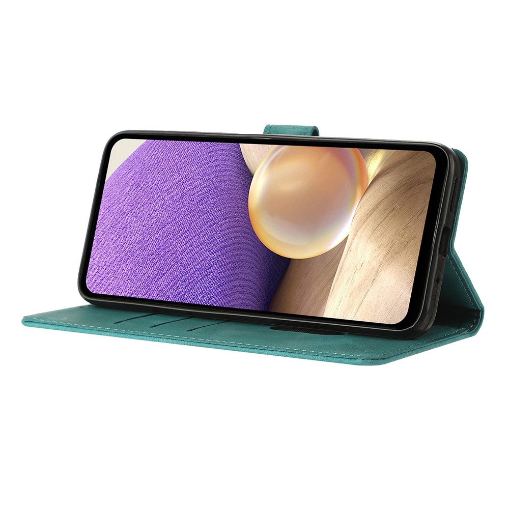 Triangles knížkové pouzdro na Xiaomi 15T Pro - modrozelené