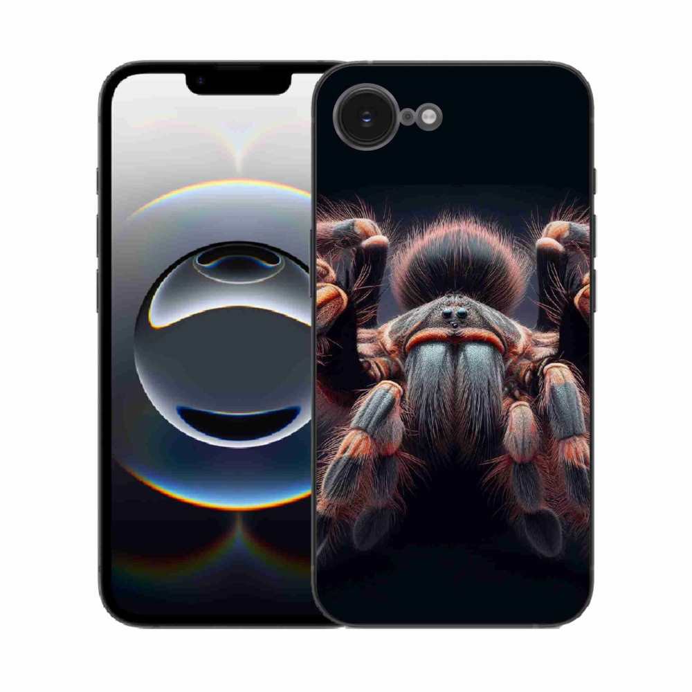 Gelový kryt mmCase na iPhone 16e - tarantule