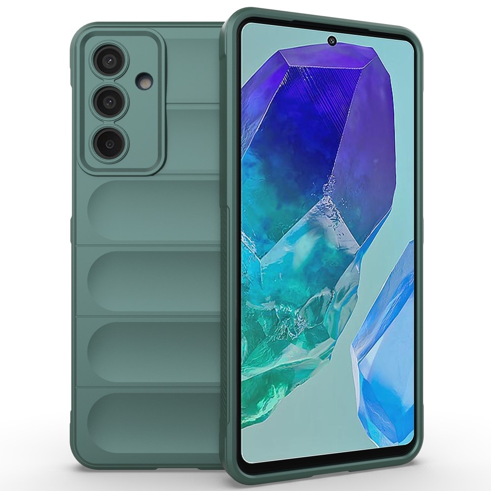 Rugg odolný gelový obal na Samsung Galaxy M55 5G - zelený