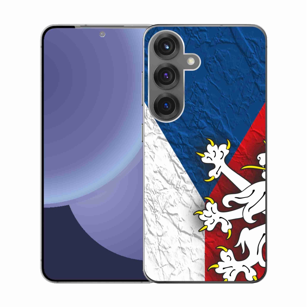 Gelový kryt mmCase na Samsung Galaxy S25 - česká vlajka 1