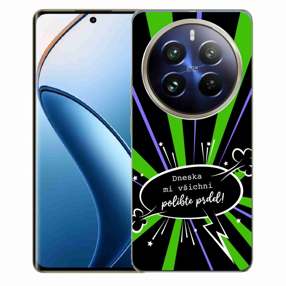 Gelový kryt mmCase na Realme 12 Pro 5G/12 Pro+ 5G - vtipný text 15 černé pozadí
