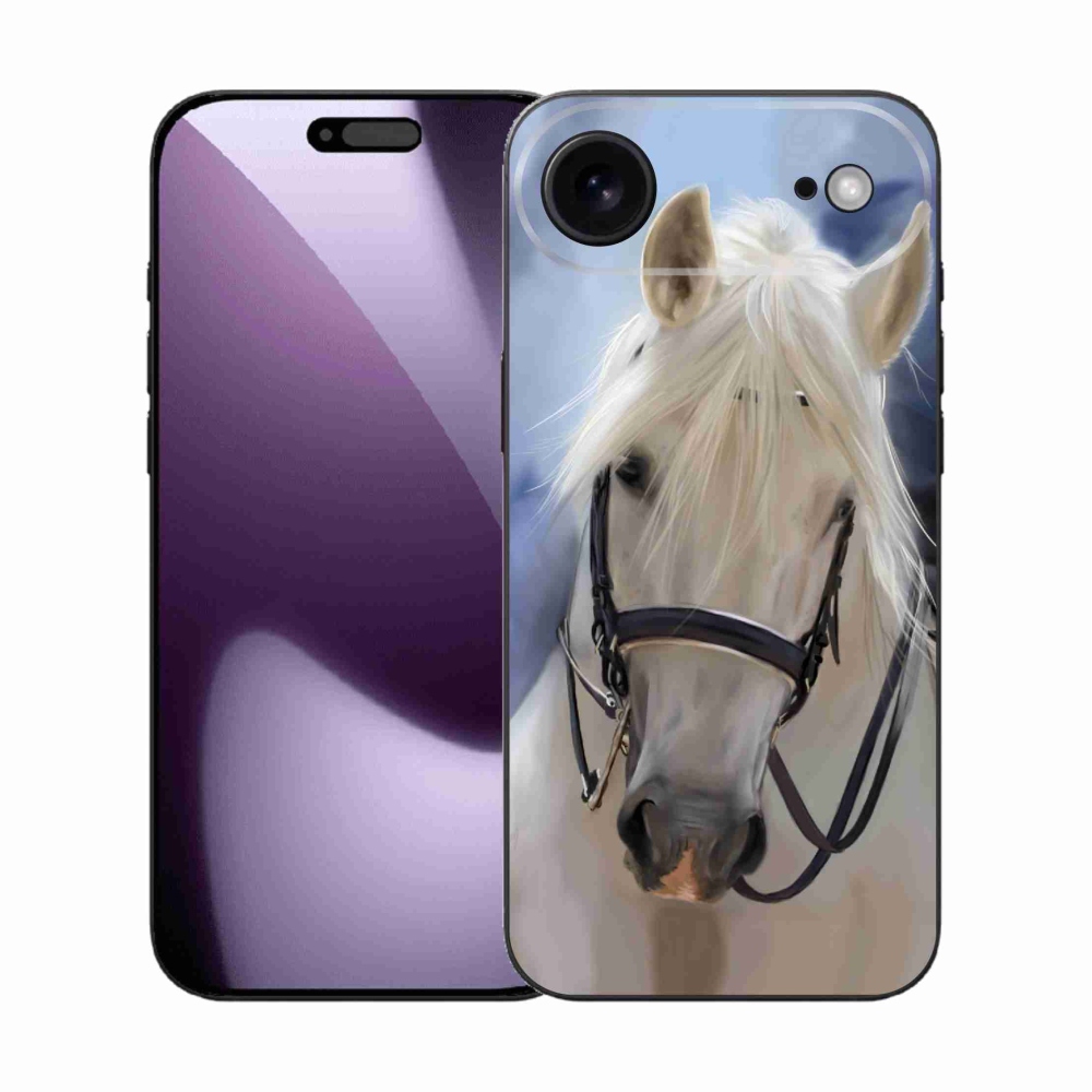Gelový kryt mmCase na iPhone 17 Air - bílý kůň