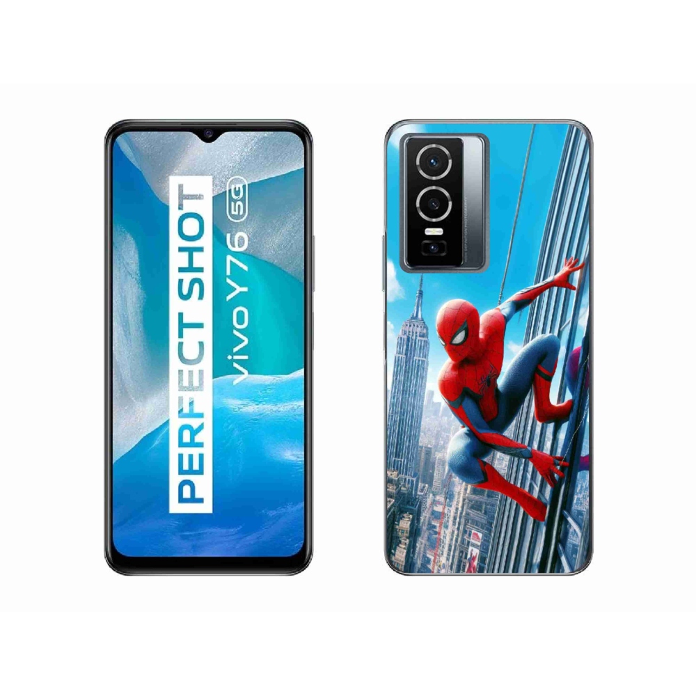 Gelový kryt mmCase na Vivo Y76 5G - spiderman