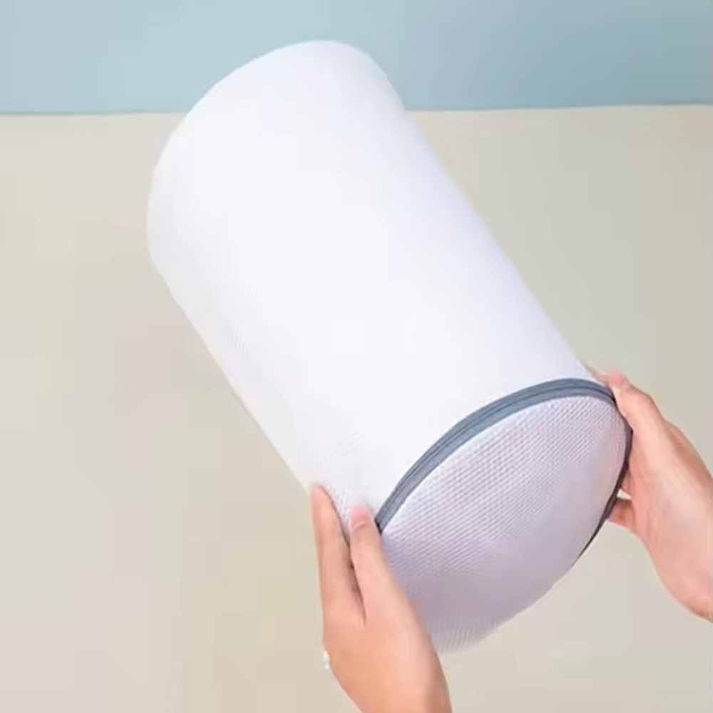 Síťovaný prací vak na obuv se zipem - velikost L