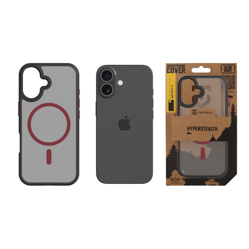 Tactical MagForce Hyperstealth 2.0 Kryt pro iPhone 17 Black/Red
