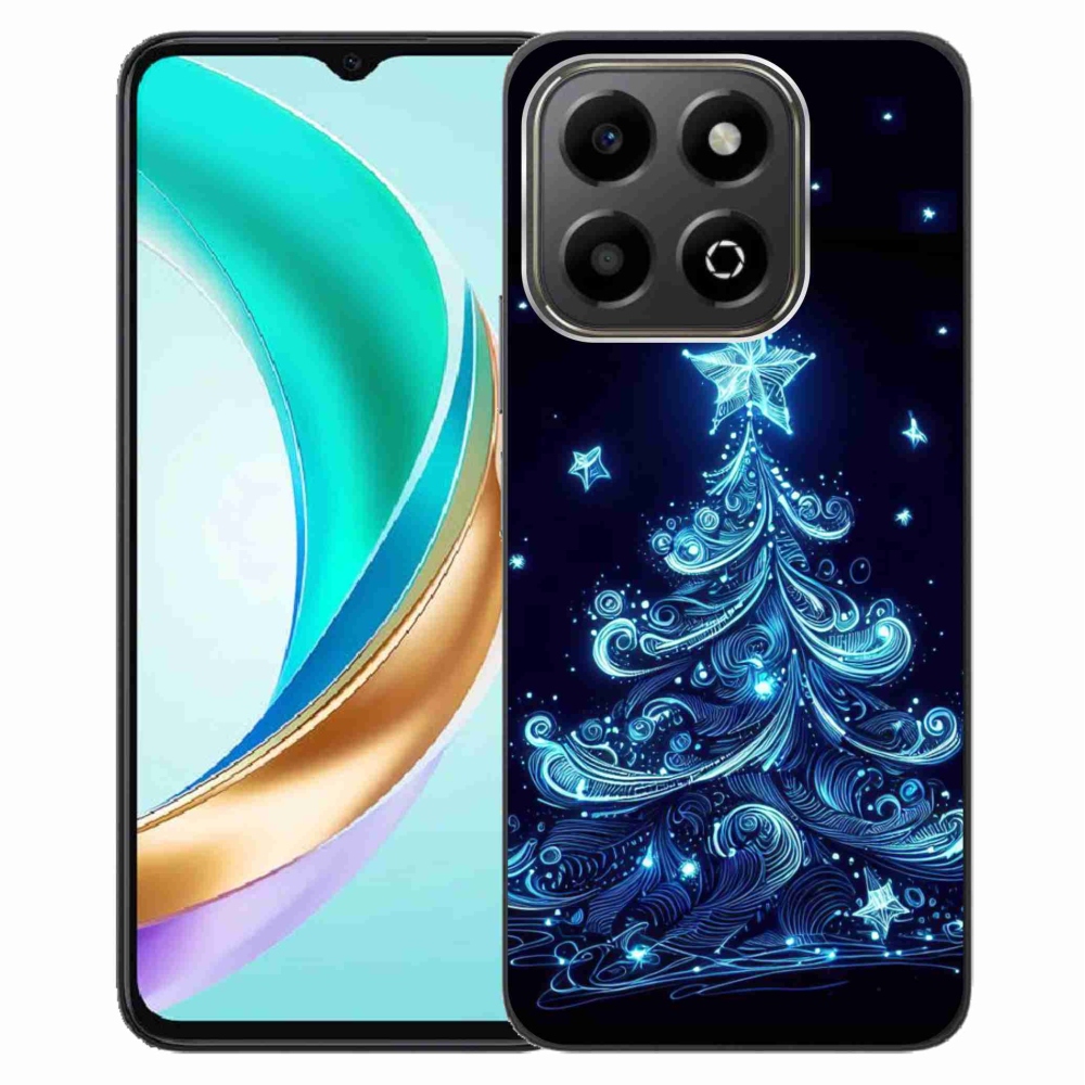 Gelový kryt mmCase na Honor X6b - neonový vánoční stromek 4