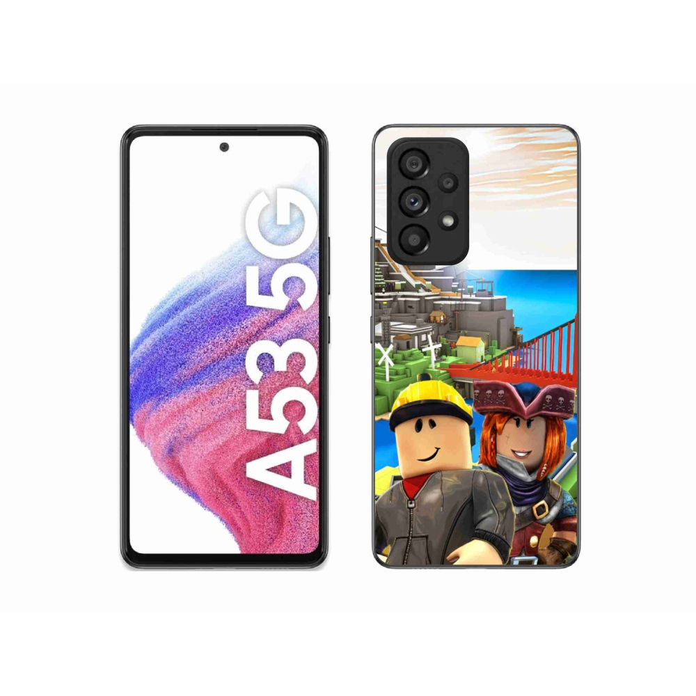 Gelový kryt mmCase na Samsung Galaxy A53 5G - roblox 1