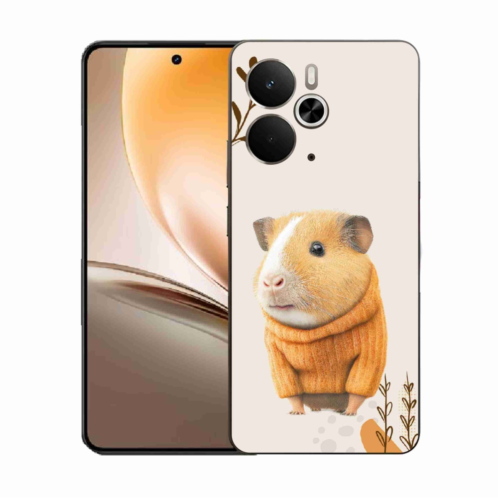 Gelový kryt mmCase na Realme 14 5G - morče ve svetru