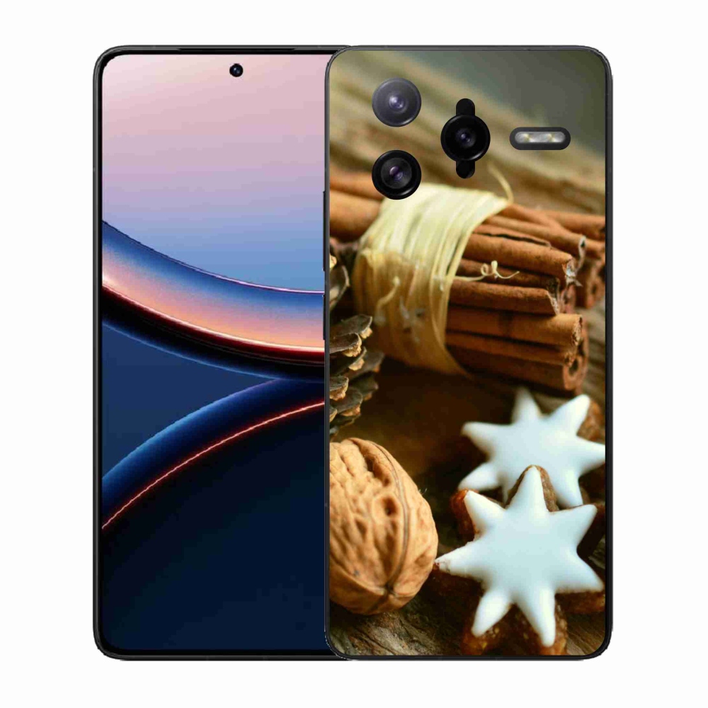 Gelový kryt mmCase na Xiaomi Poco F7 Ultra - skořice a perníčky