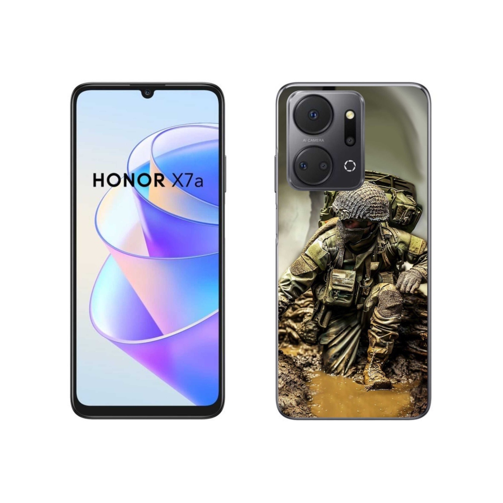 Gelový kryt mmCase na Honor X7a - voják