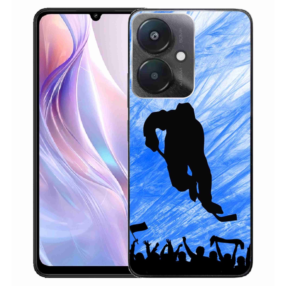 Gelový kryt mmCase na Xiaomi Redmi 13C 5G - hokejový hráč