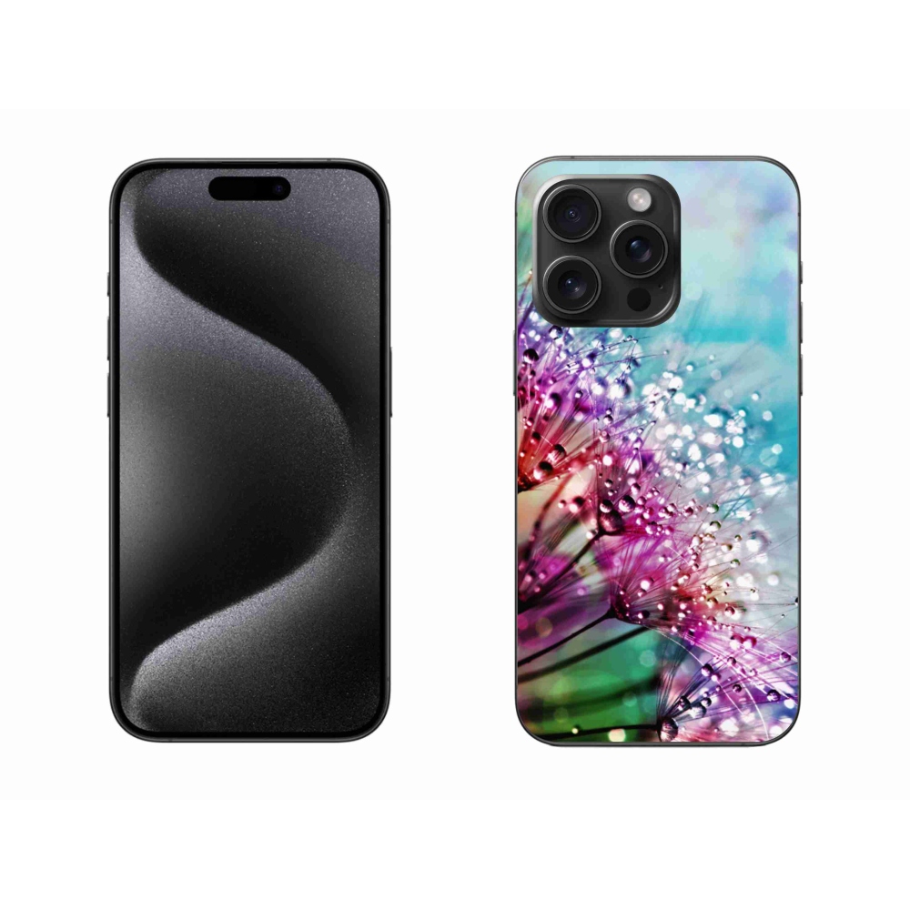 Gelový kryt mmCase na iPhone 15 Pro Max - barevné květy