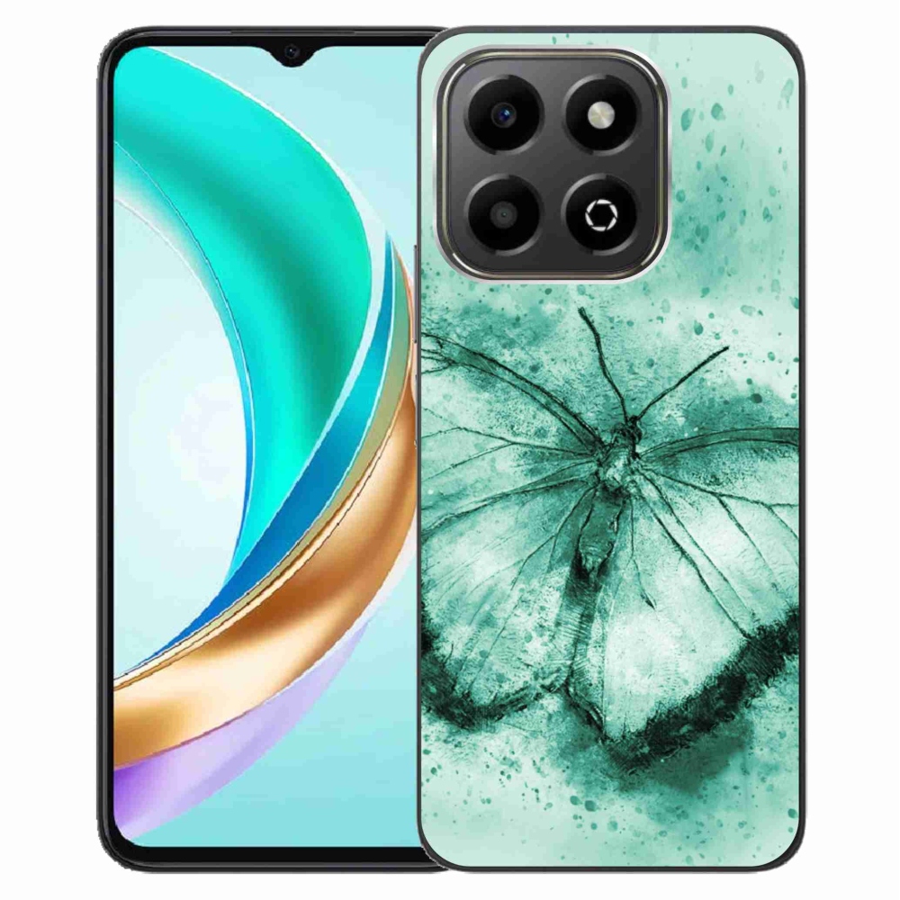 Gelový kryt mmCase na Honor X6b - zelený motýl