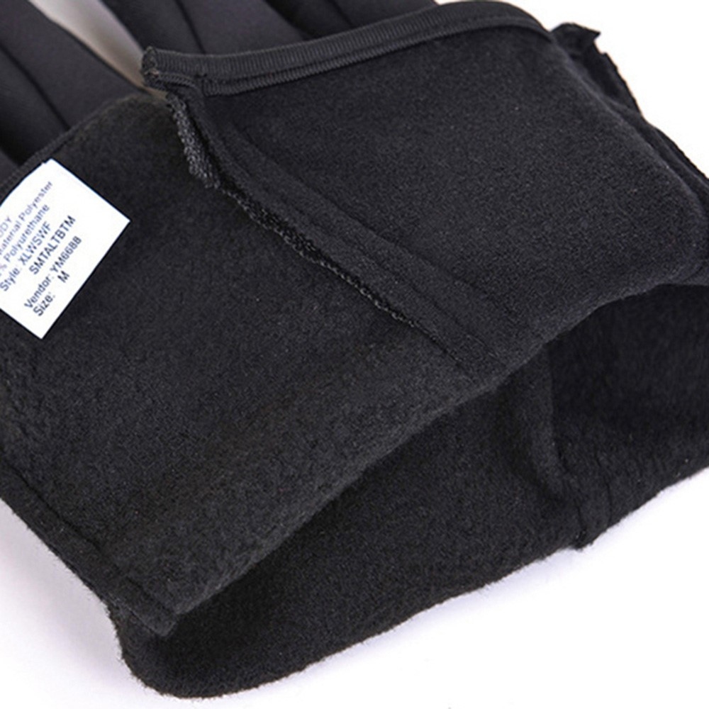 Outdoorové větruodolné dotykové rukavice v černé barvě - velikost XL