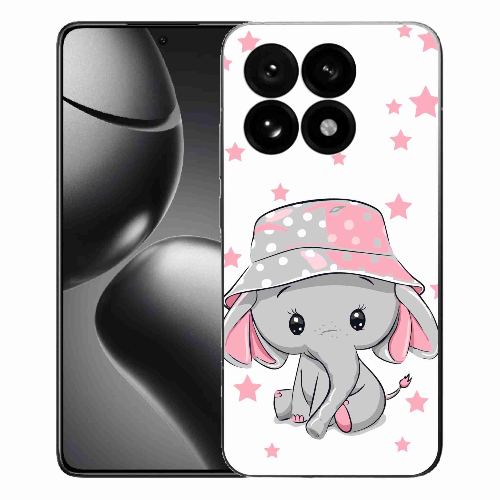 Gelový kryt mmCase na Xiaomi 15T - růžový slon