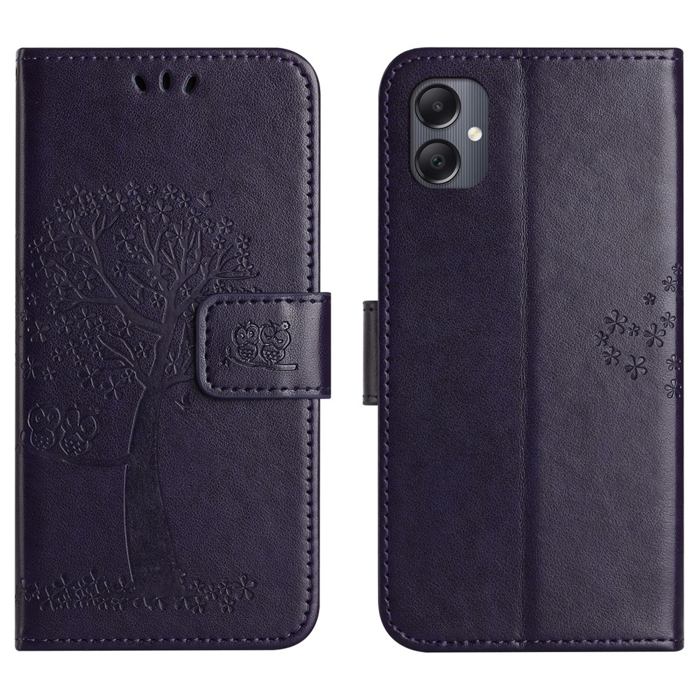 Tree knížkové pouzdro na Samsung Galaxy A07 4G - tmavěfialové