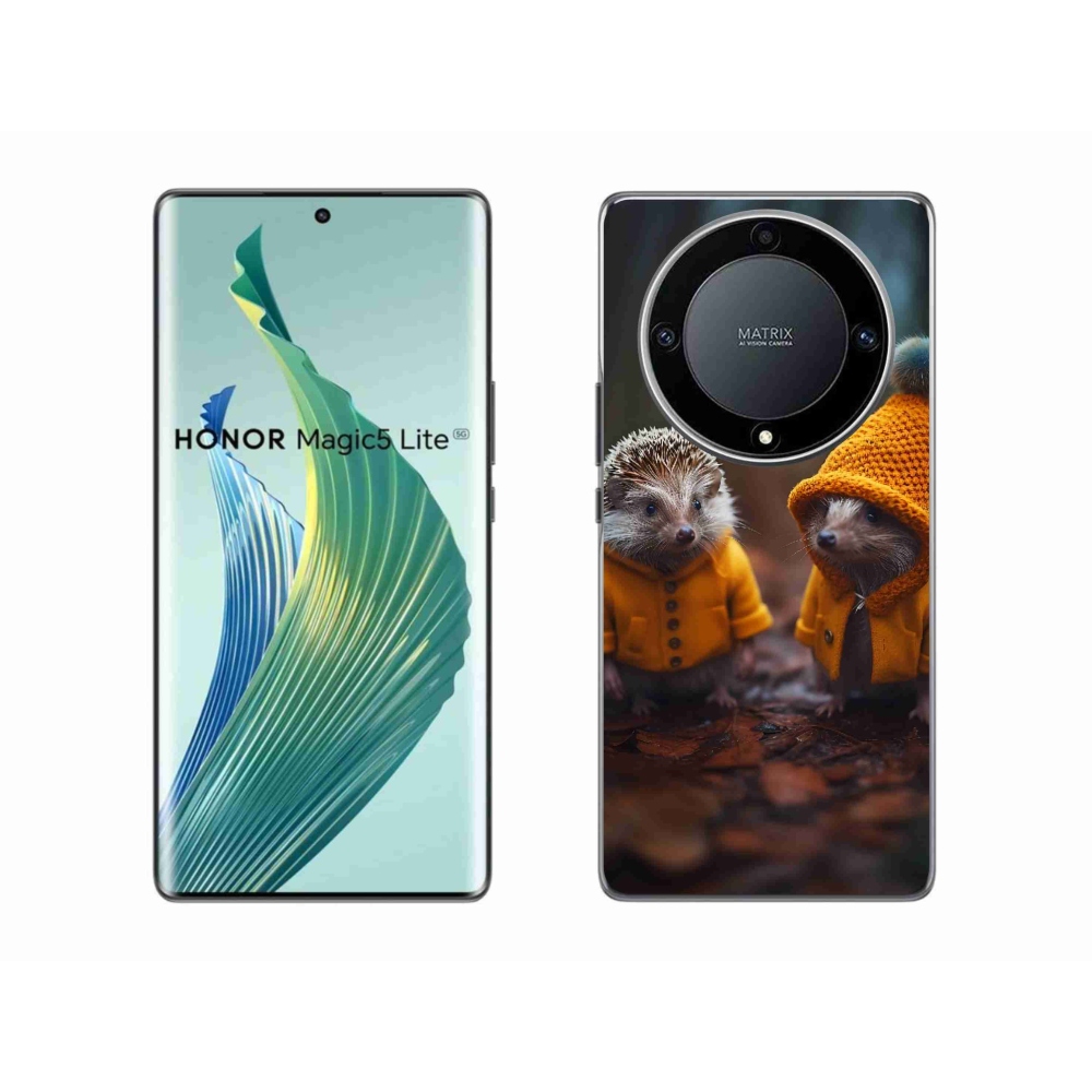 Gelový kryt mmCase na Honor Magic 5 Lite 5G - ježci