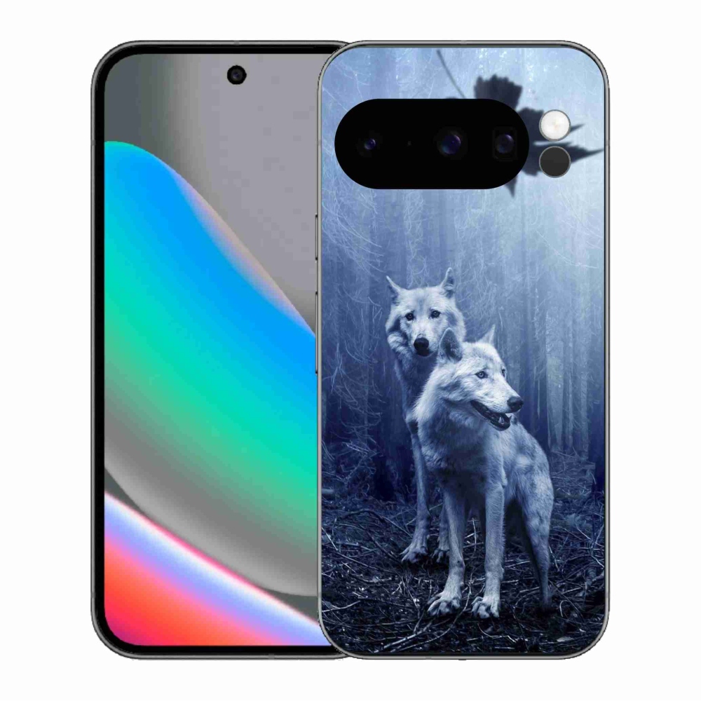 Gelový kryt mmCase na Google Pixel 10 Pro - vlci v lese