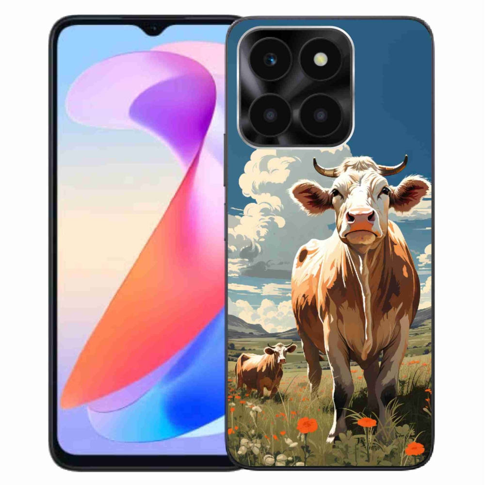 Gelový kryt mmCase na Honor X6a - krávy na louce