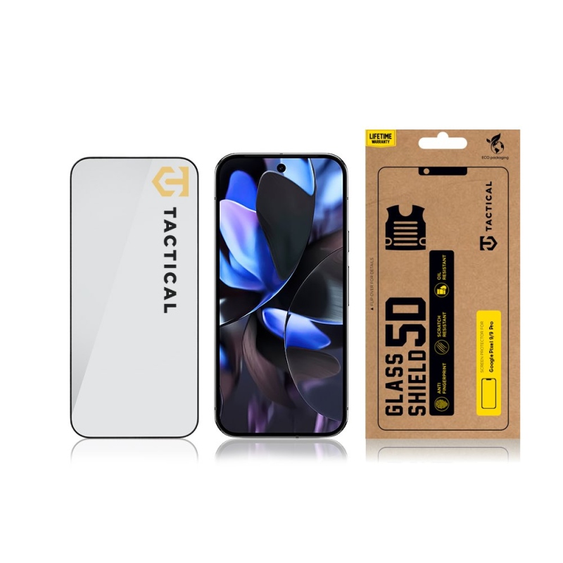 Tactical Glass Shield 5D sklo pro Google Pixel 9/9 Pro Black