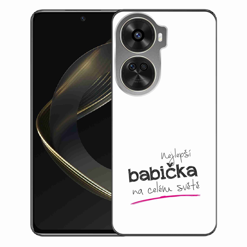 Gelový kryt mmCase na Huawei Nova 12 SE - nejlepší babička 4 bílé pozadí