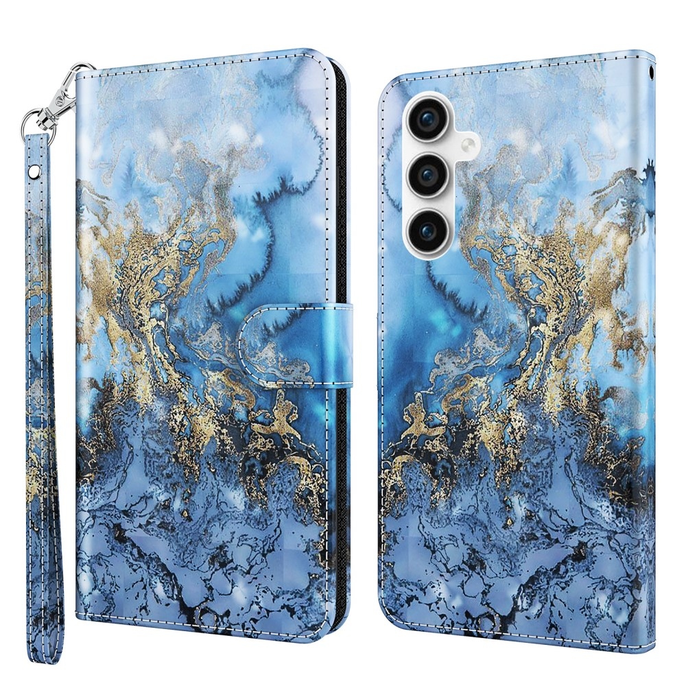 Print knížkové pouzdro na Samsung Galaxy S23 FE - abstraktní vzor