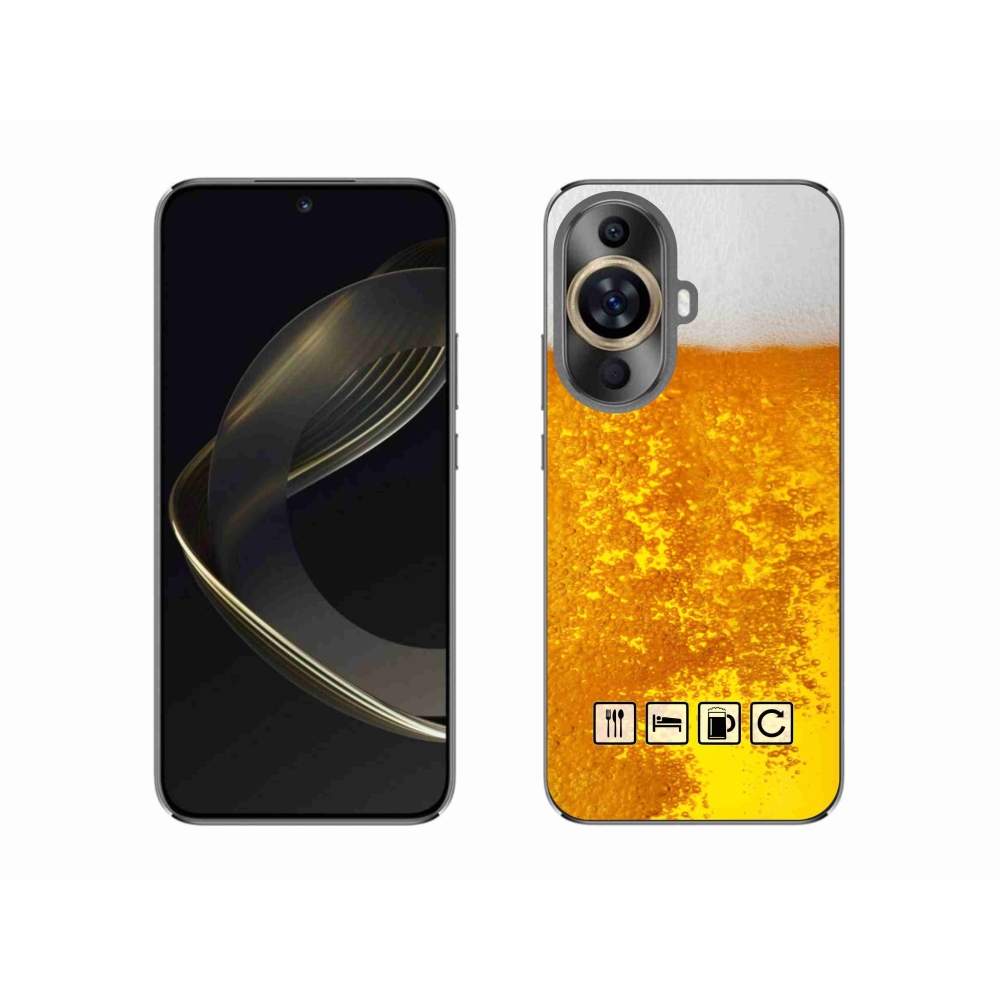 Gelový kryt mmCase na Huawei Nova 11 - pivní motiv 3