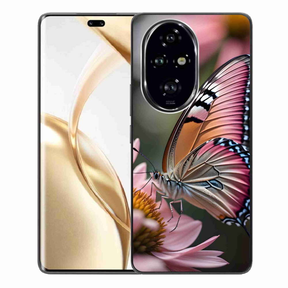 Gelový kryt mmCase na Honor 200 Pro 5G - barevný motýl