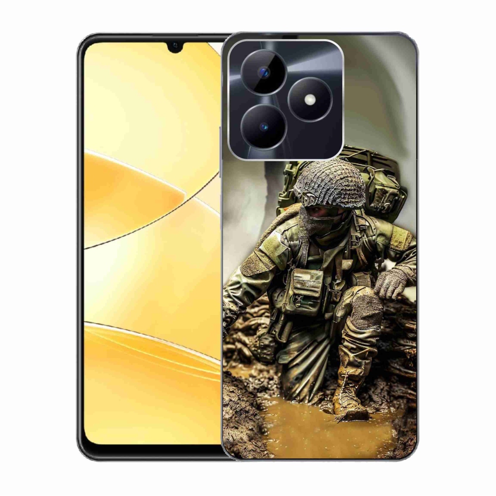 Gelový kryt mmCase na Realme C51/C53 - voják