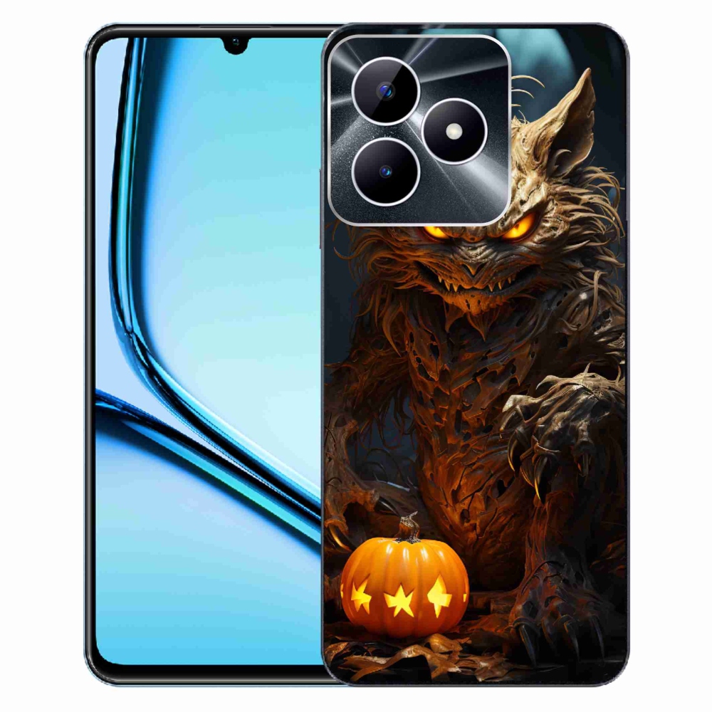Gelový kryt mmCase na Realme Note 50 - halloweenská příšera