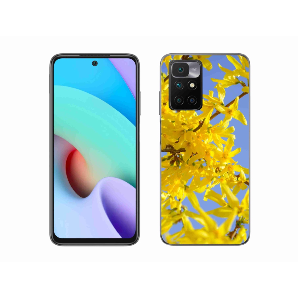 Gelový kryt mmCase na Xiaomi Redmi 10/Redmi 10 (2022) - žluté květy
