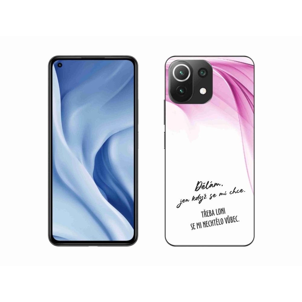 Gelový kryt mmCase na Xiaomi 11 Lite 5G NE - vtipný text 12 bílé pozadí