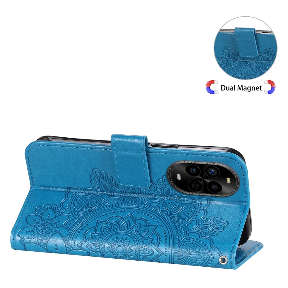 Mandala knížkové pouzdro na Huawei Nova 13 Pro 5G - modré
