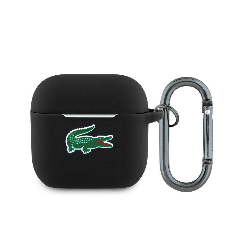 Lacoste Liquid Silicone Croc Logo Pouzdro pro AirPods 4 Black
