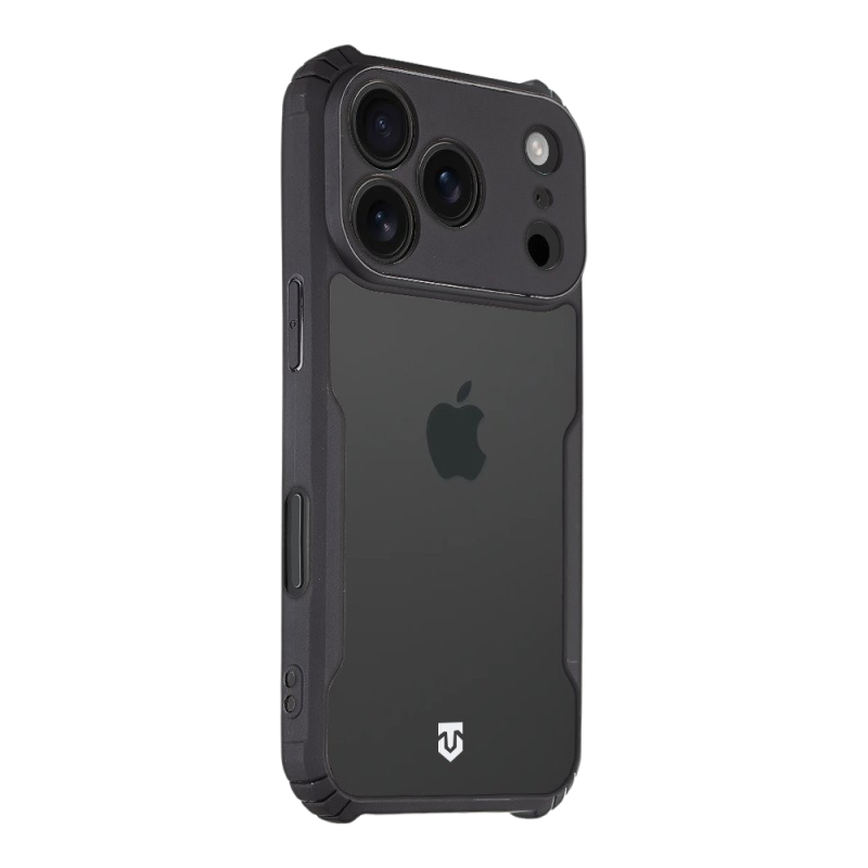 Tactical Quantum Stealth Kryt pro Apple iPhone 18 Pro Clear/Black